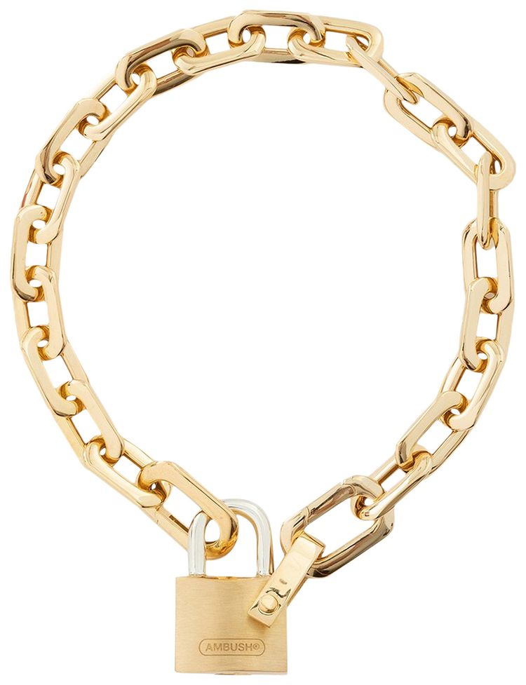 Ambush Small Padlock Chain Bracelet Gold