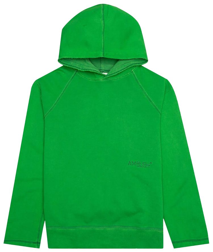 Ambush Raw Edge Hoodie Green