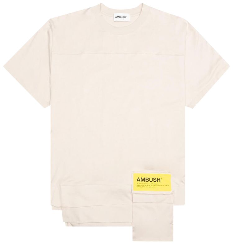 Ambush New Waist Pocket T Shirt Beige