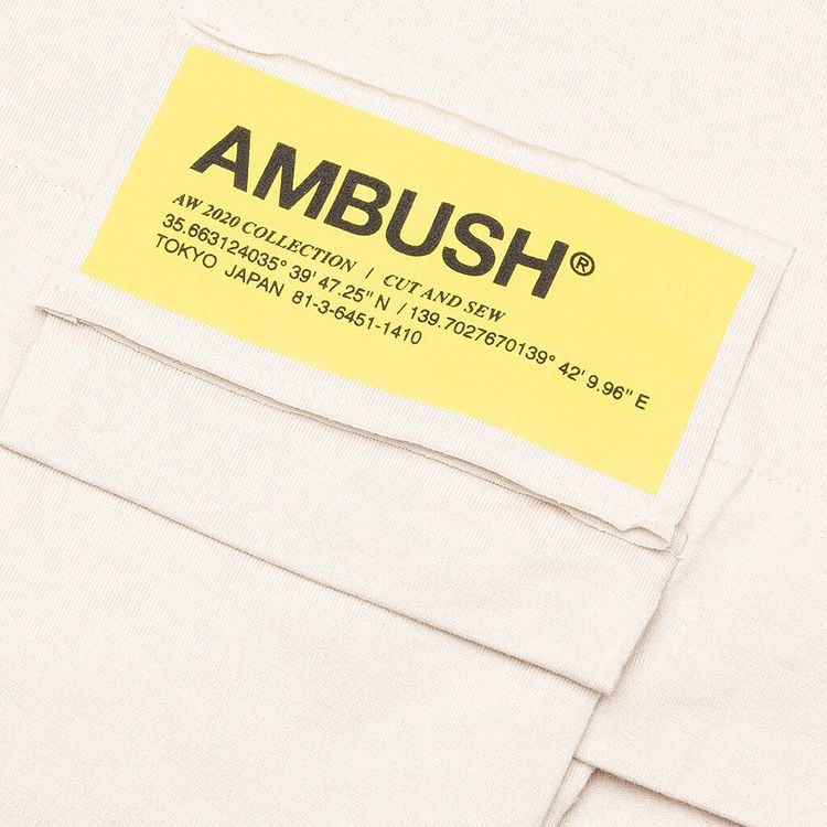 Ambush New Waist Pocket T Shirt Beige
