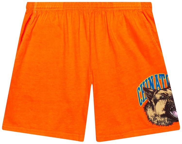 Chinatown Market Beware Sweatshort Orange