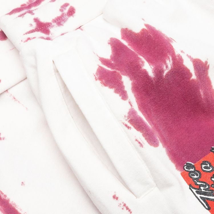 Chinatown Market Smiley Champions 3 Rings Tie Dye Sweatpants Red