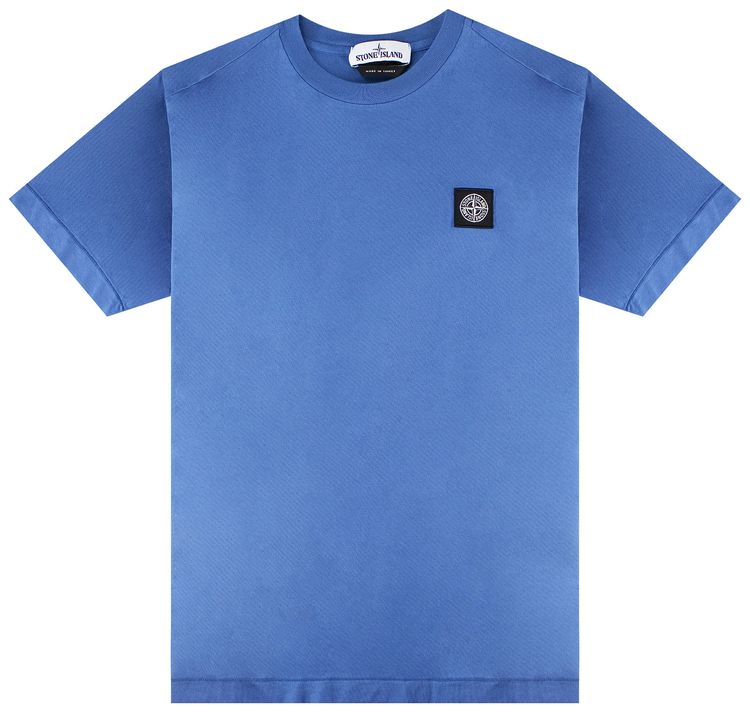 Stone Island Patch Logo T Shirt Periwinkle