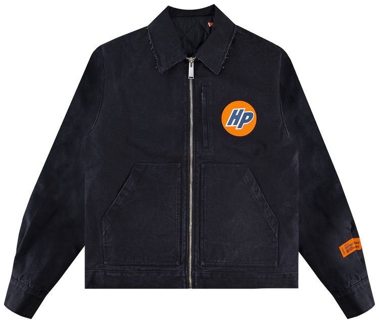 Heron Preston Canvas Zip Jacket Vintage Black