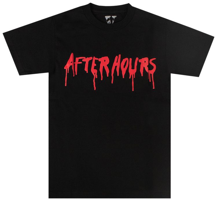 Vlone x The Weeknd After Hours Blood Drip T Shirt Black