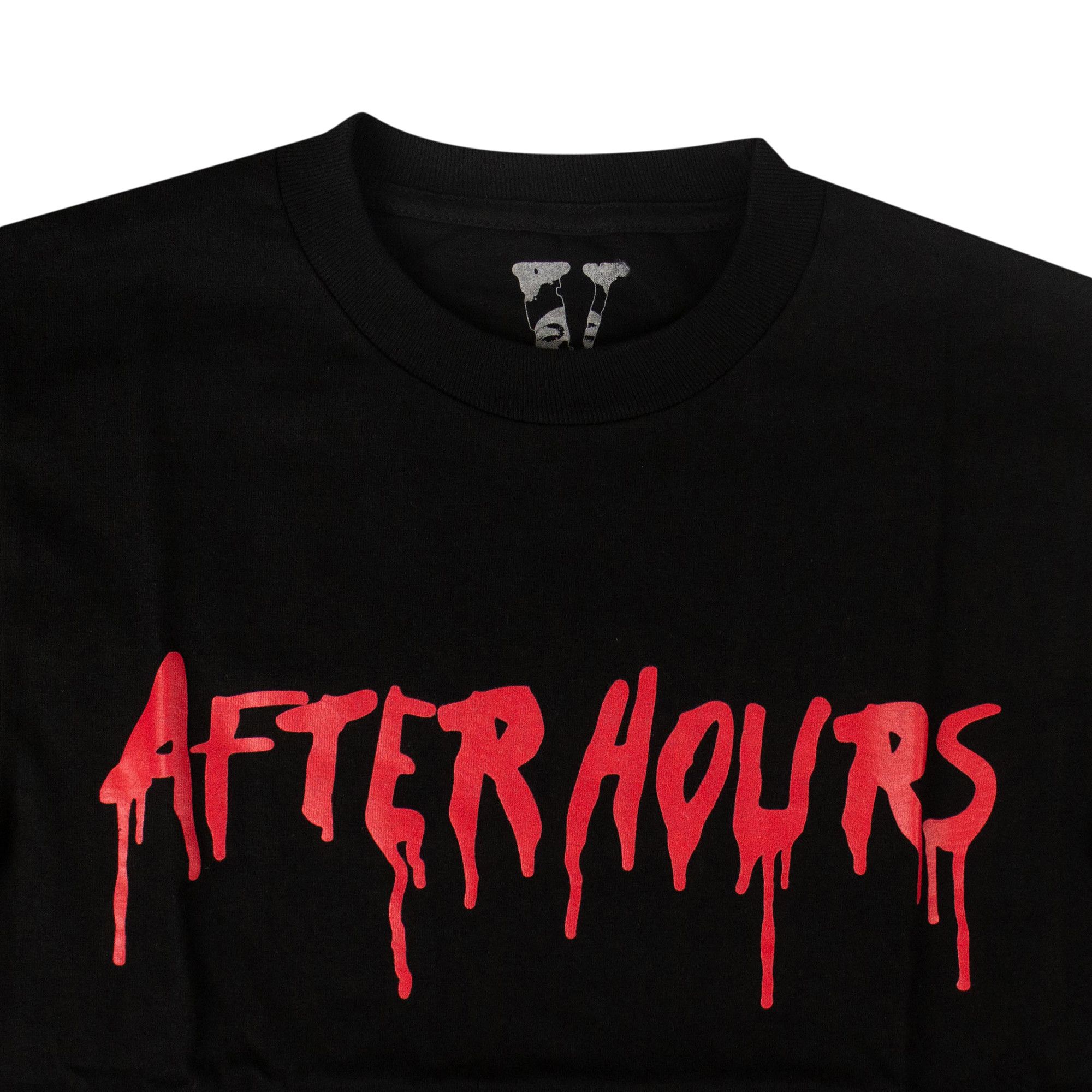 The weeknd x vlone after hours blood drip tee black top