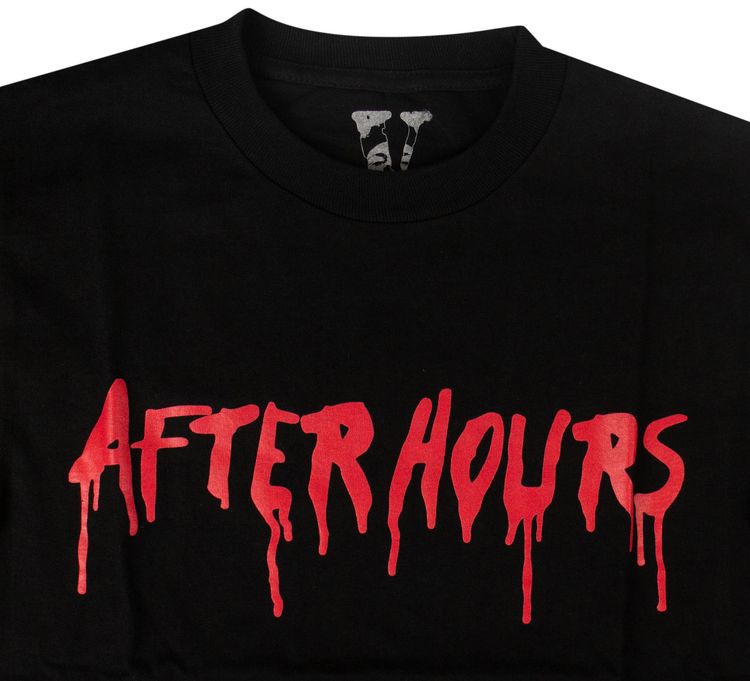 Vlone x The Weeknd After Hours Blood Drip T Shirt Black