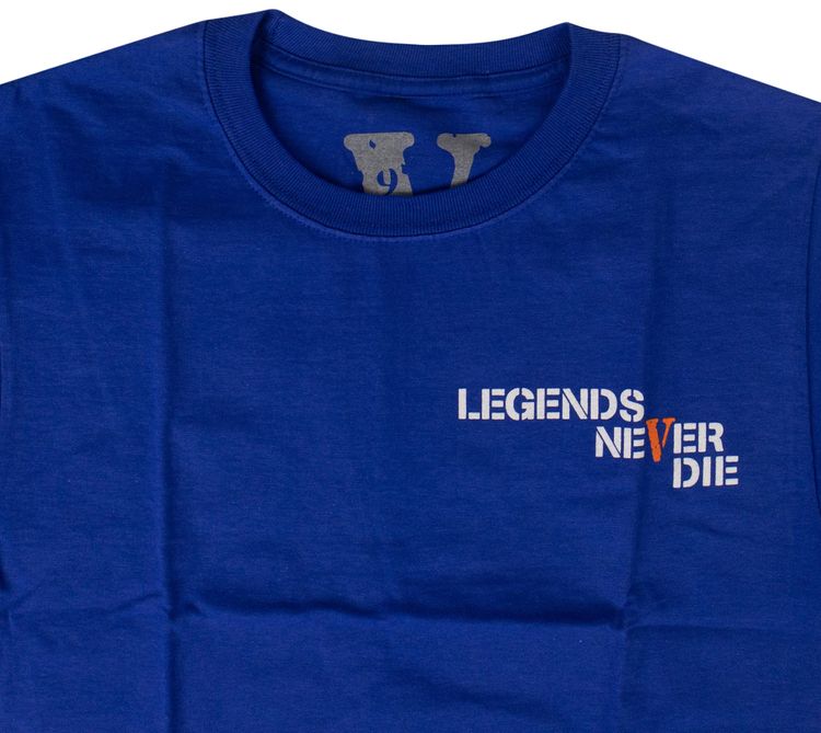 Vlone x Juice WRLD 999 Short Sleeve T Shirt Blue