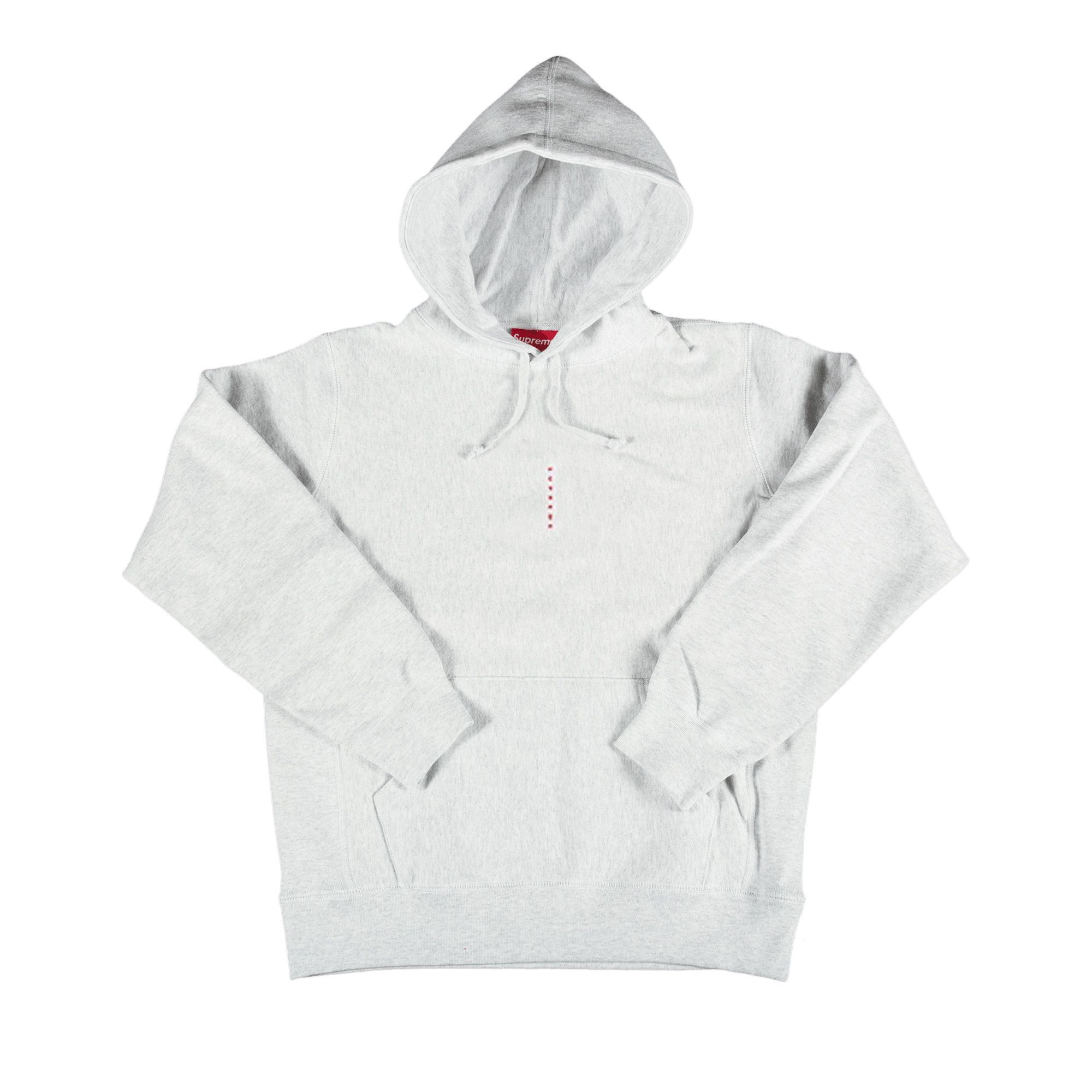 Size l Supreme Micro Logo Hooded Sweatshirt Ash Grey
