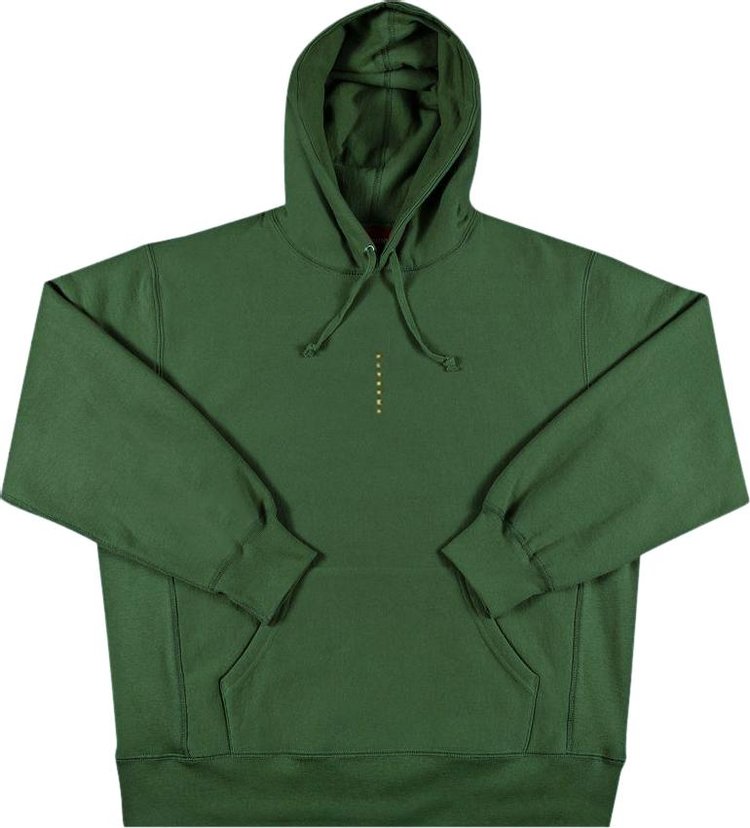 Supreme Micro Logo Hooded Sweatshirt 'Green'