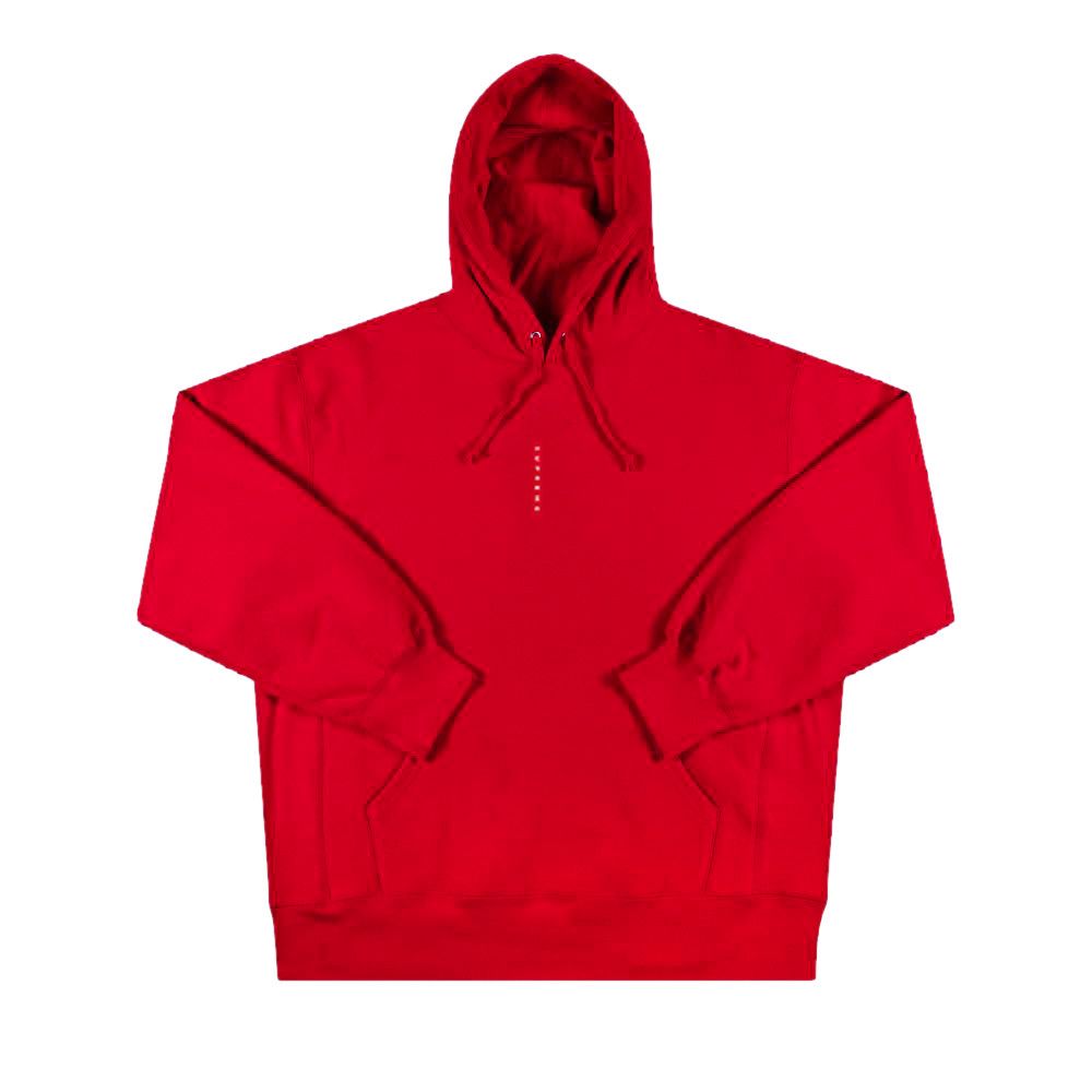 トップス supreme micro logo hooded sweatshirt Red Supreme Micro Logo Red Hooded Sweatshirt Hoodie FW19 Men's