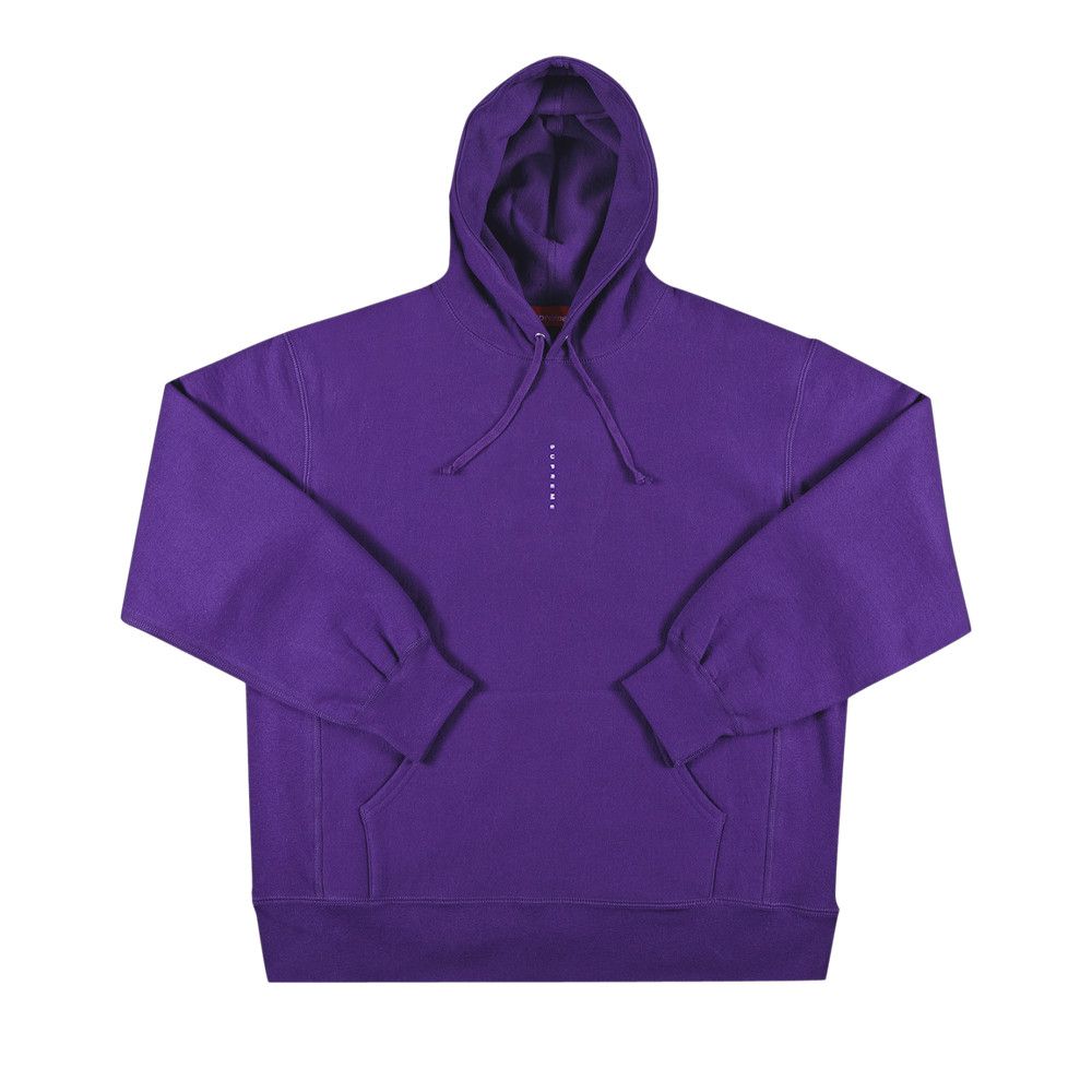 Buy Supreme Micro Logo Hooded Sweatshirt 'Purple' - FW20SW88