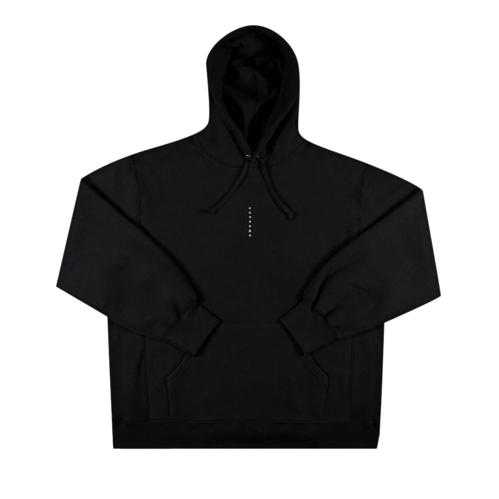 Supreme Micro Logo Hooded Sweatshirt 'Black'