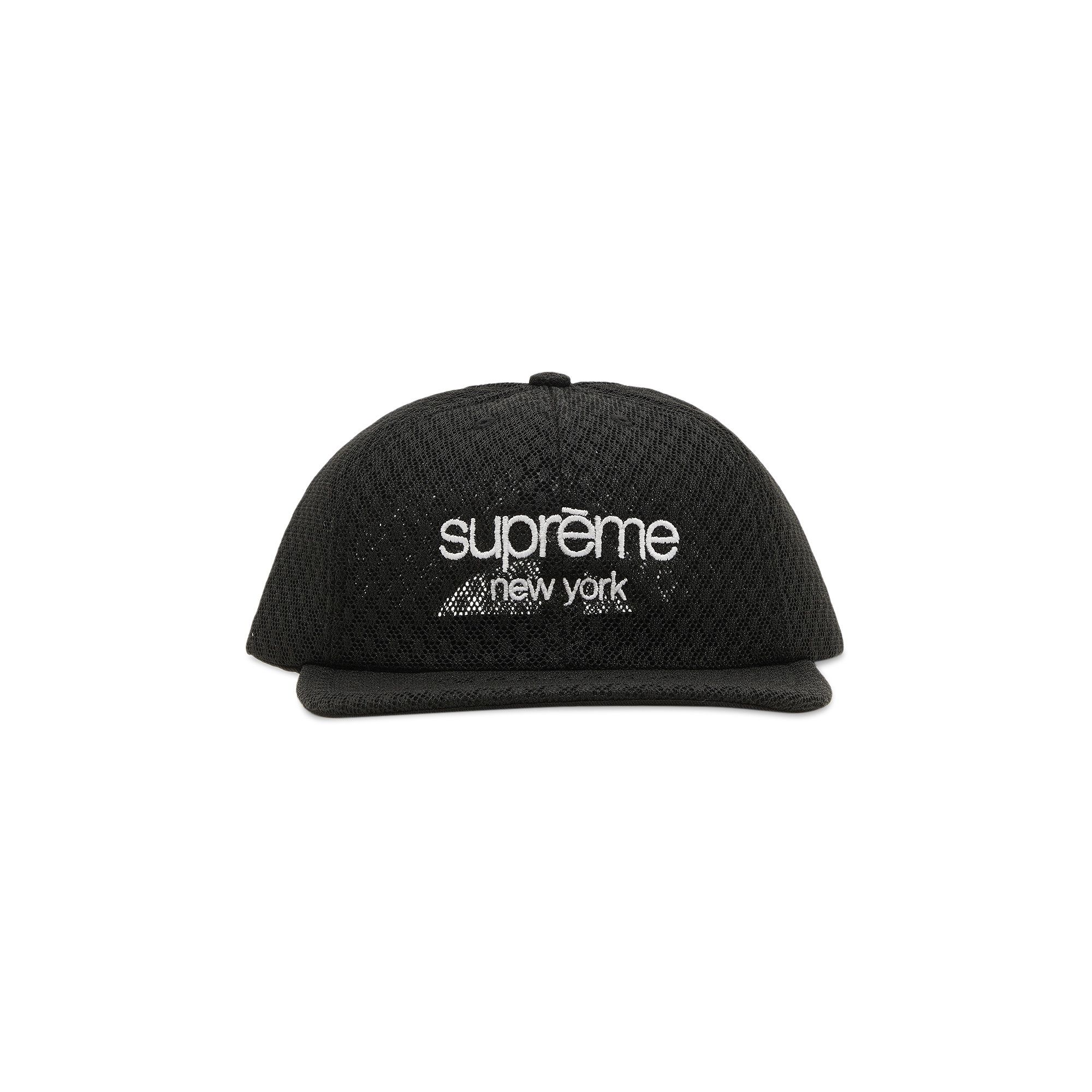 Buy Supreme Classic Logo Air Mesh 6-Panel 'Black' - SS22H68 BLACK