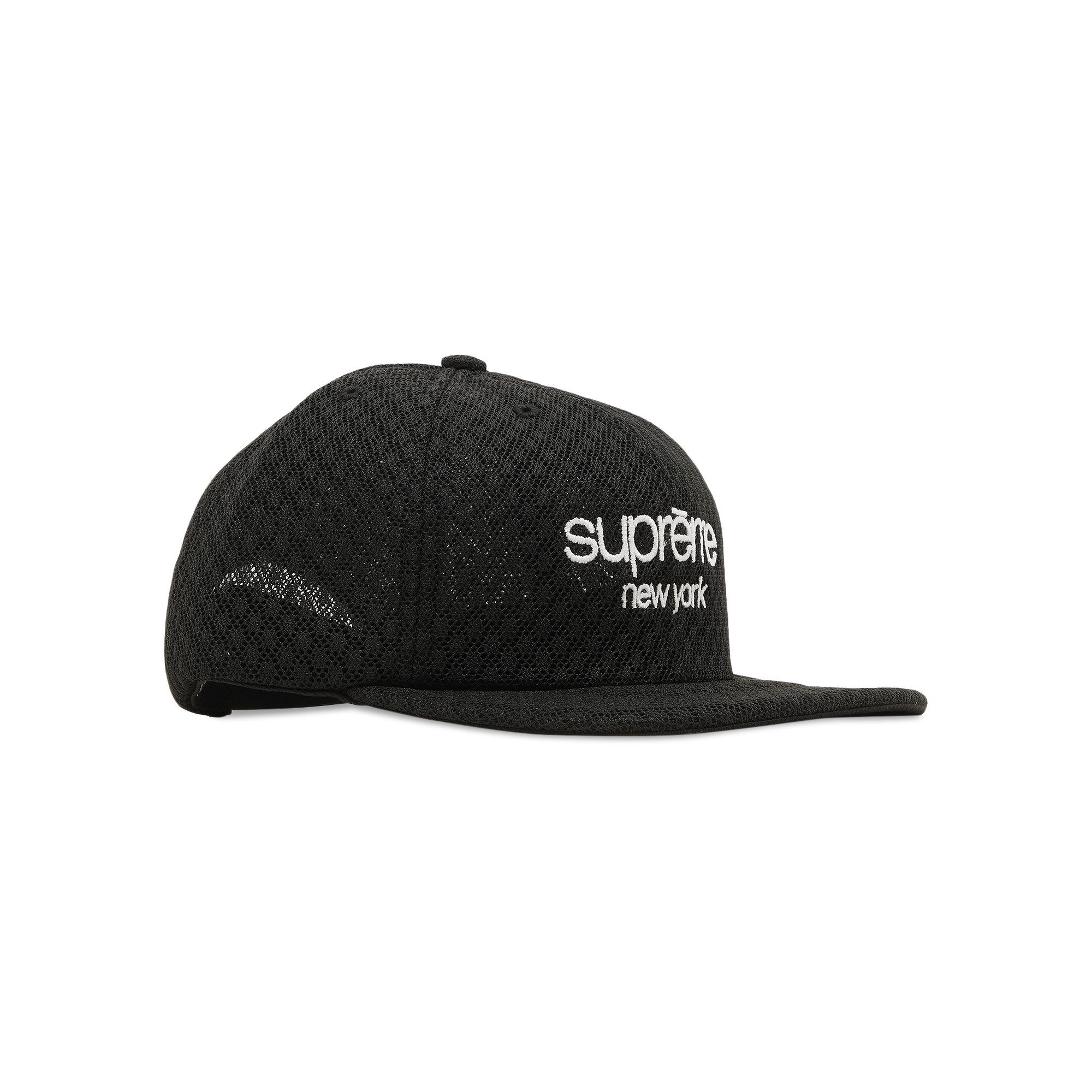 Buy Supreme Classic Logo Air Mesh 6-Panel 'Black' - SS22H68 BLACK