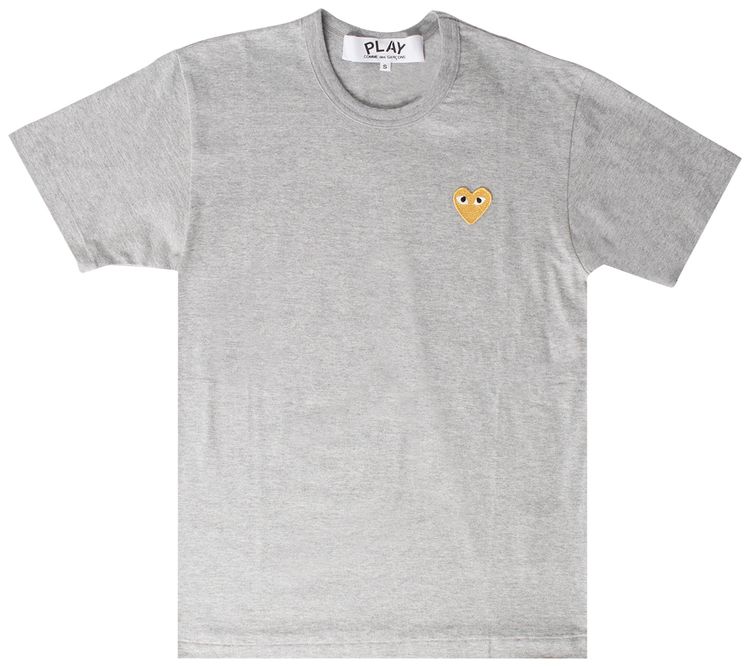 Comme des Garcons PLAY Heart T Shirt Grey