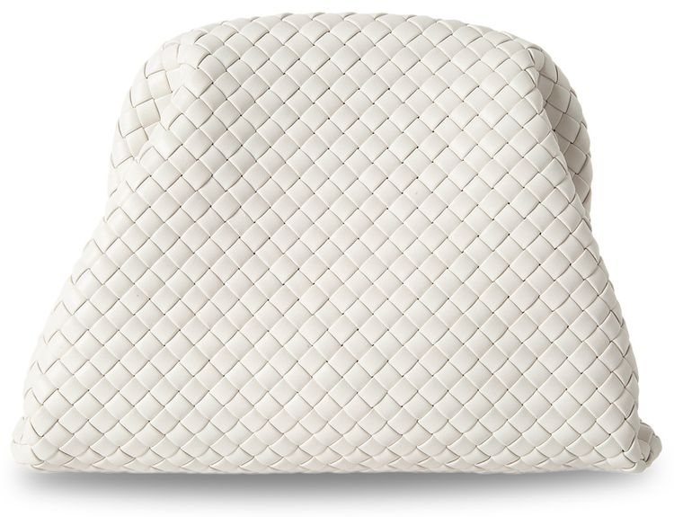 Bottega Veneta Large Clutch ChalkGold