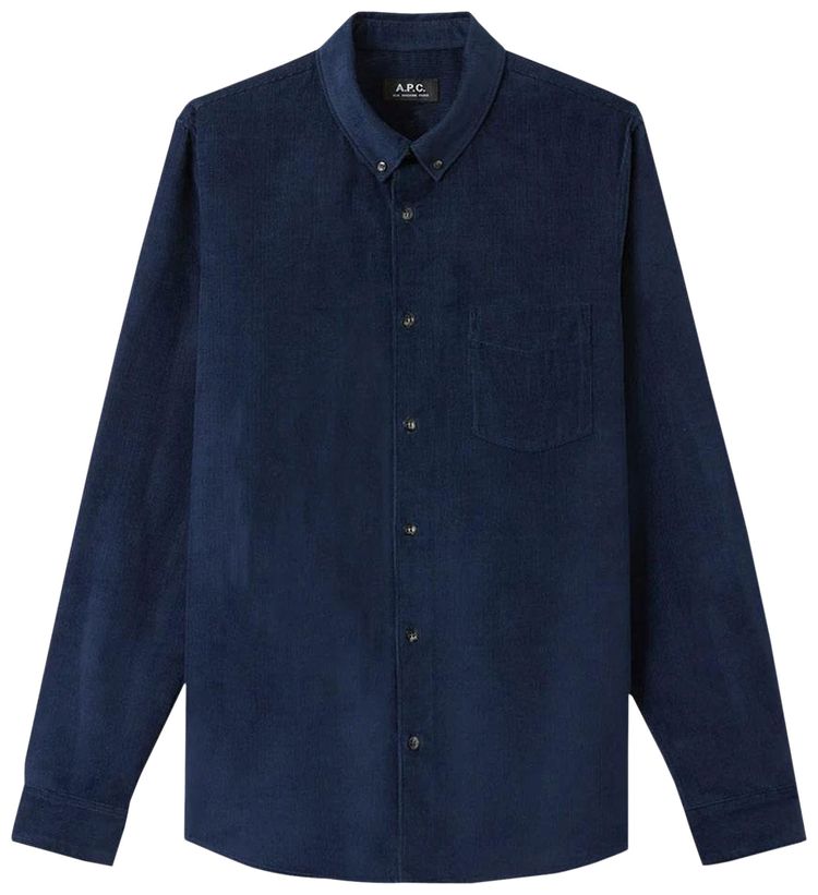 APC Serge Shirt Navy Blue