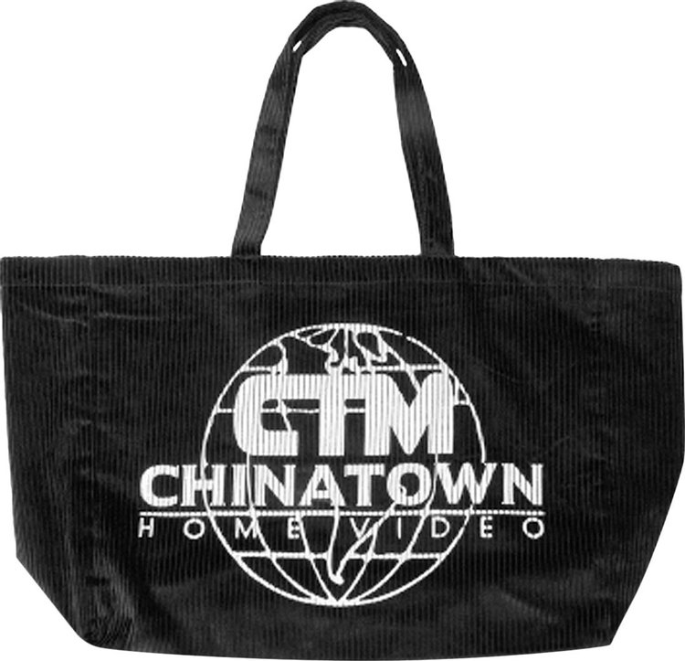 Chinatown Market Corduroy Entertainment Tote Bag 'Black'