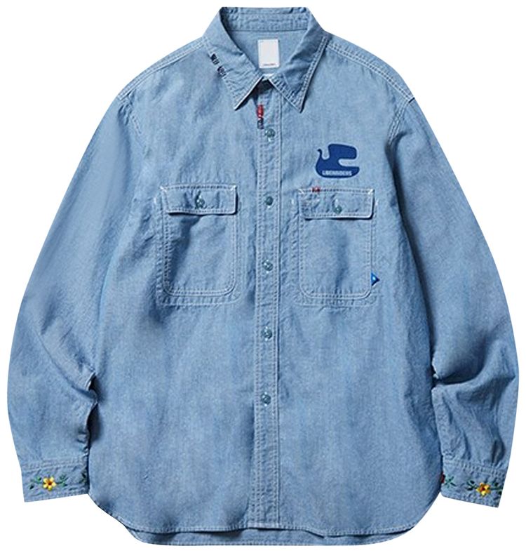 Liberaiders Peace Chambray Shirt Blue