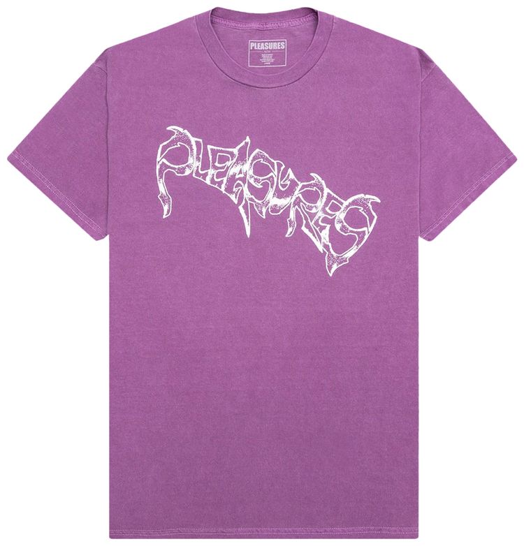 Pleasures Vile Pigment Dye T Shirt Wine