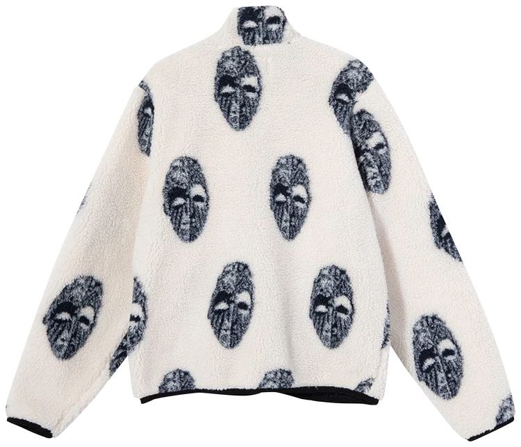 Stussy Mask Jacquard Sherpa Natural