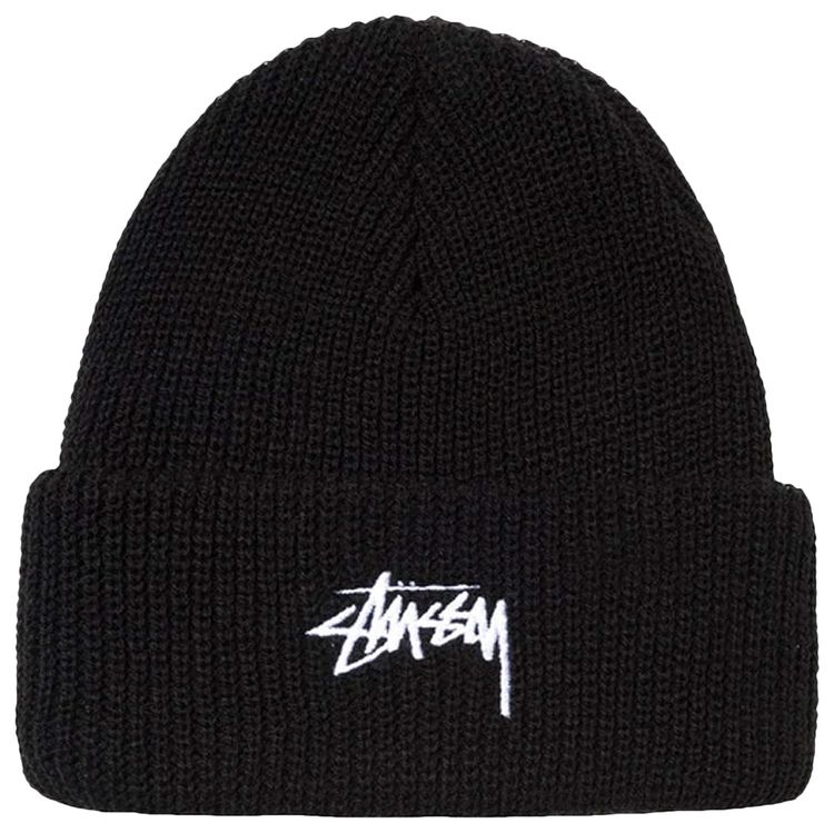 Stussy Stock Cuff Beanie Black