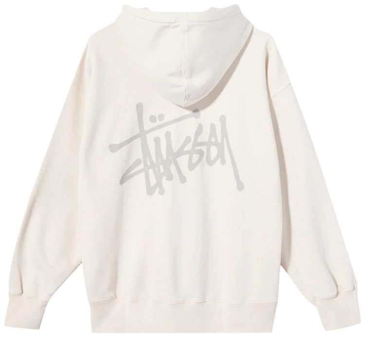 Stussy Slant Fleece Hood Natural