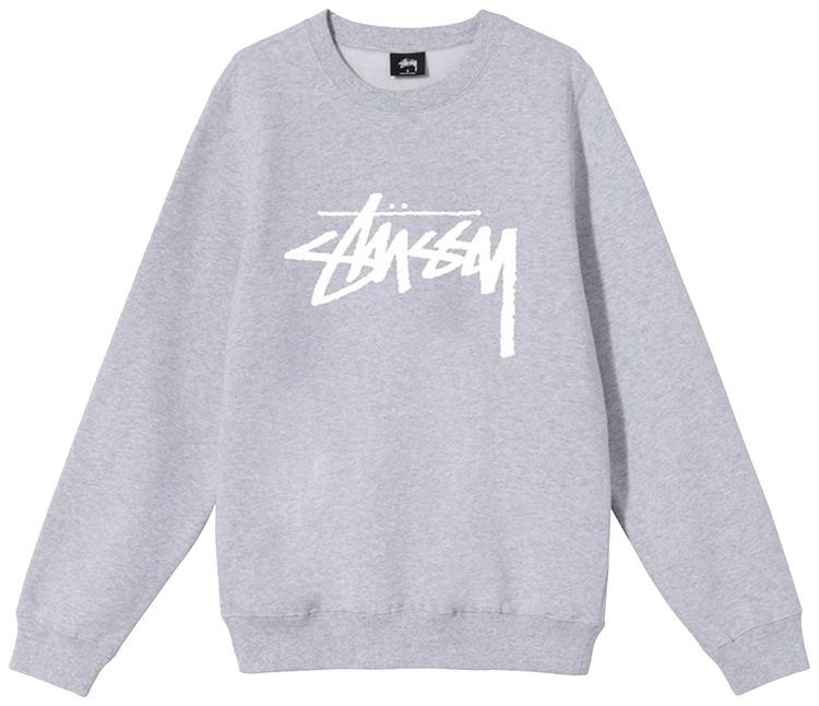 Stussy Stock Crew Ash Heather