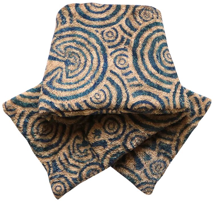 Kapital Maze Fleece Kesa Wide Scarf Beige