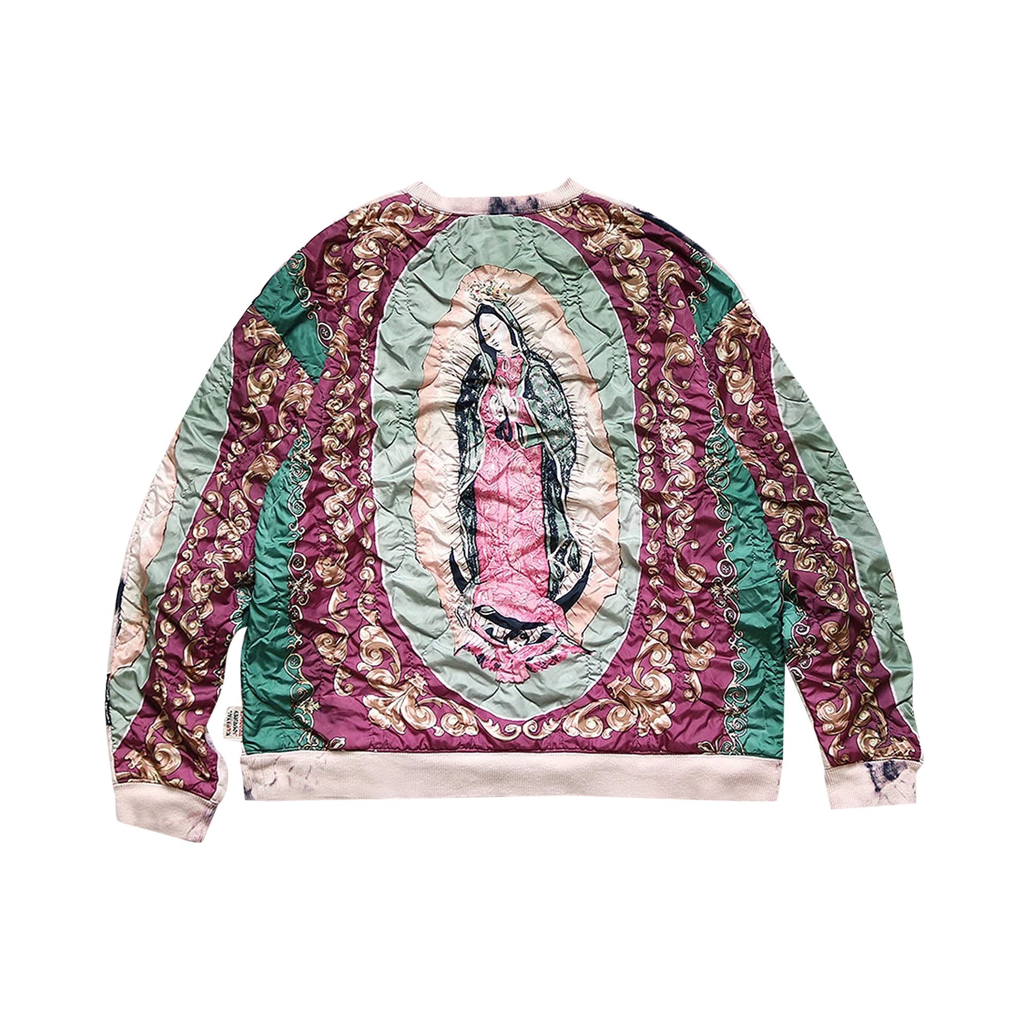Buy Kapital Fleece Knit Bivouac Big Sweater 'Virgin Mary Ashbury