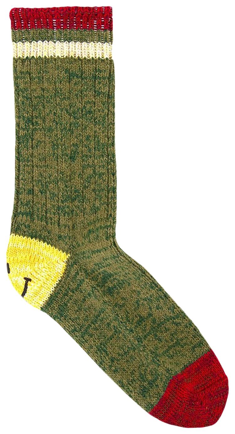Kapital 72 Yarns Wool Ivy Smilie Socks Green