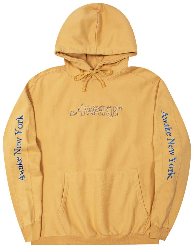 Buy Awake NY Classic Outline Logo Paneled Embroidered Hoodie  