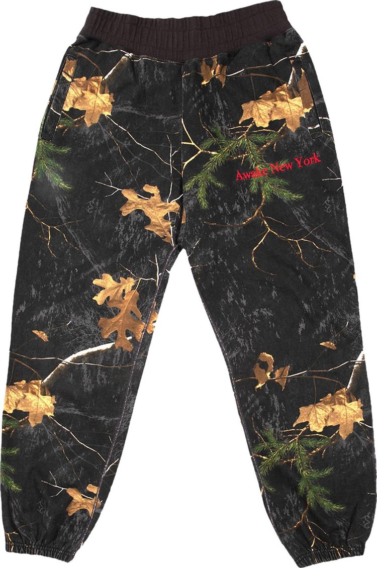 Awake NY Classic Outline Logo Embroidered Sweatpants 'Real Tree'