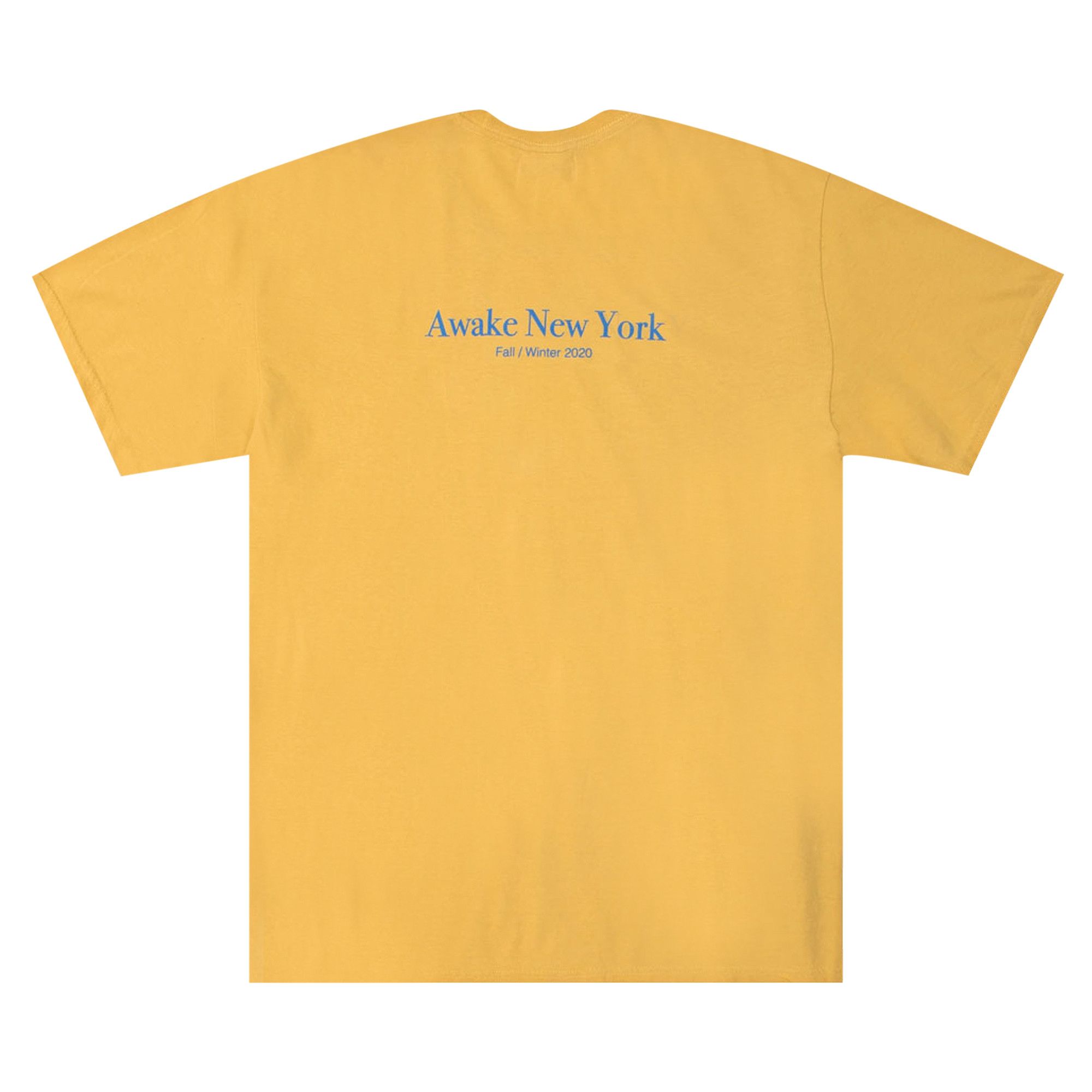 Buy Awake NY Classic Outline Logo Short-Sleeve Tee 'Mustard