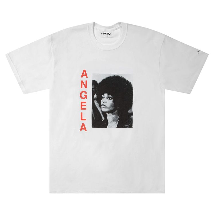 Awake NY Angela Davis Short Sleeve Tee White
