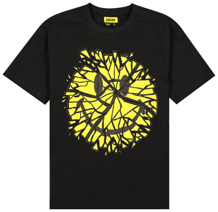Chinatown Market Glass Smiley T Shirt Black