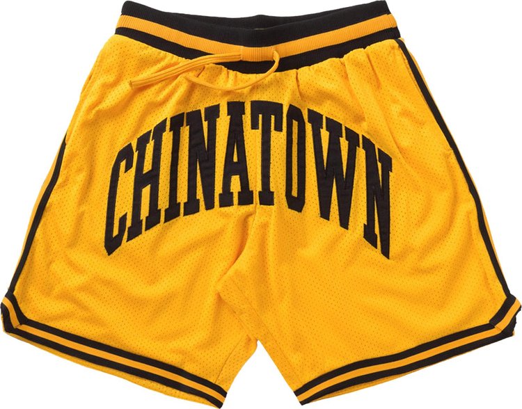 Chinatown Market Smiley Basketball Short Yellow