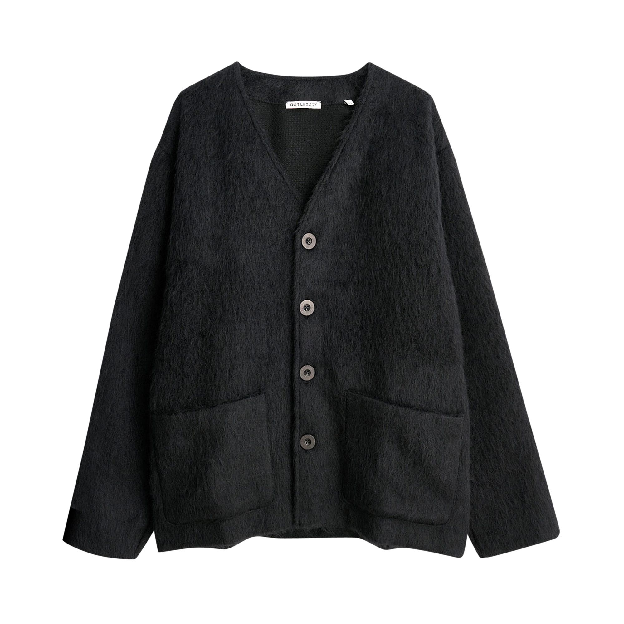 Size 42 Our Legacy Mohair Cardigan 'Black'