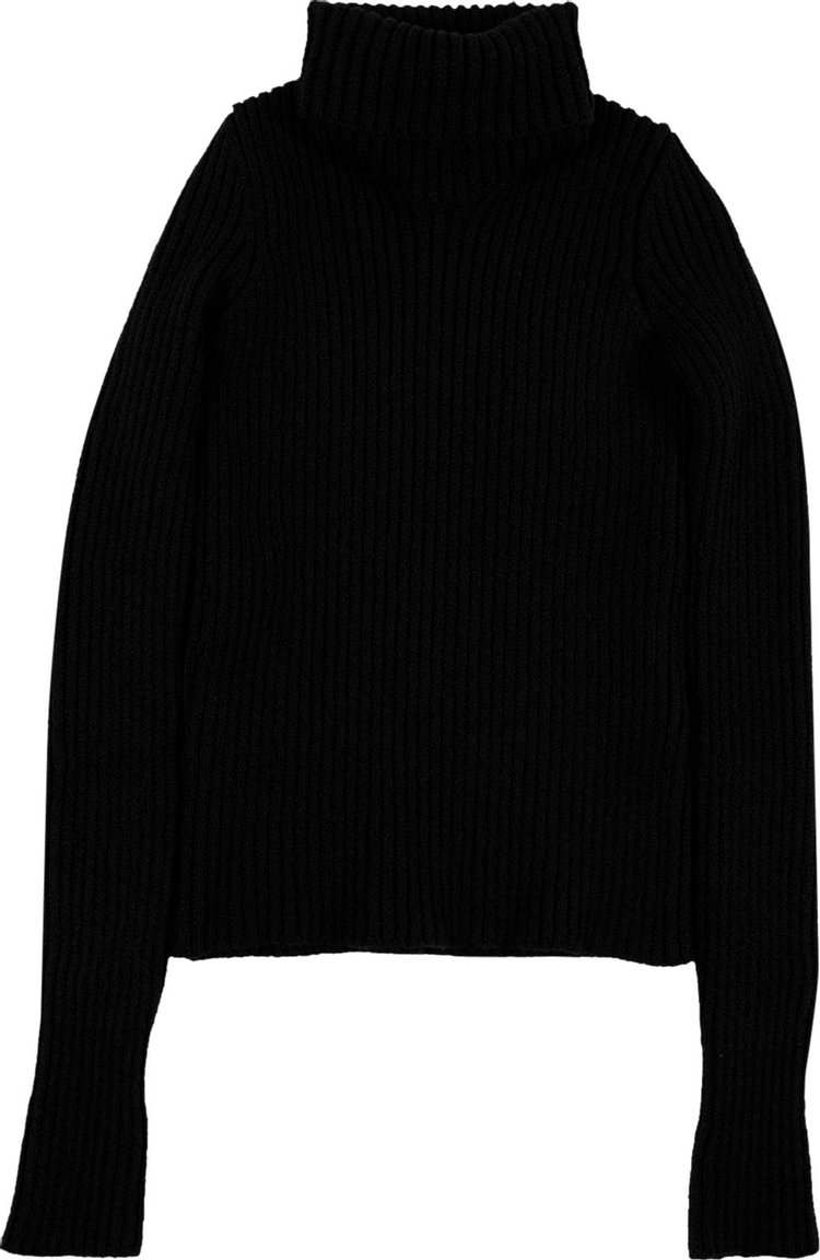 Bottega Veneta Distorted Rib Sweater 'Black'