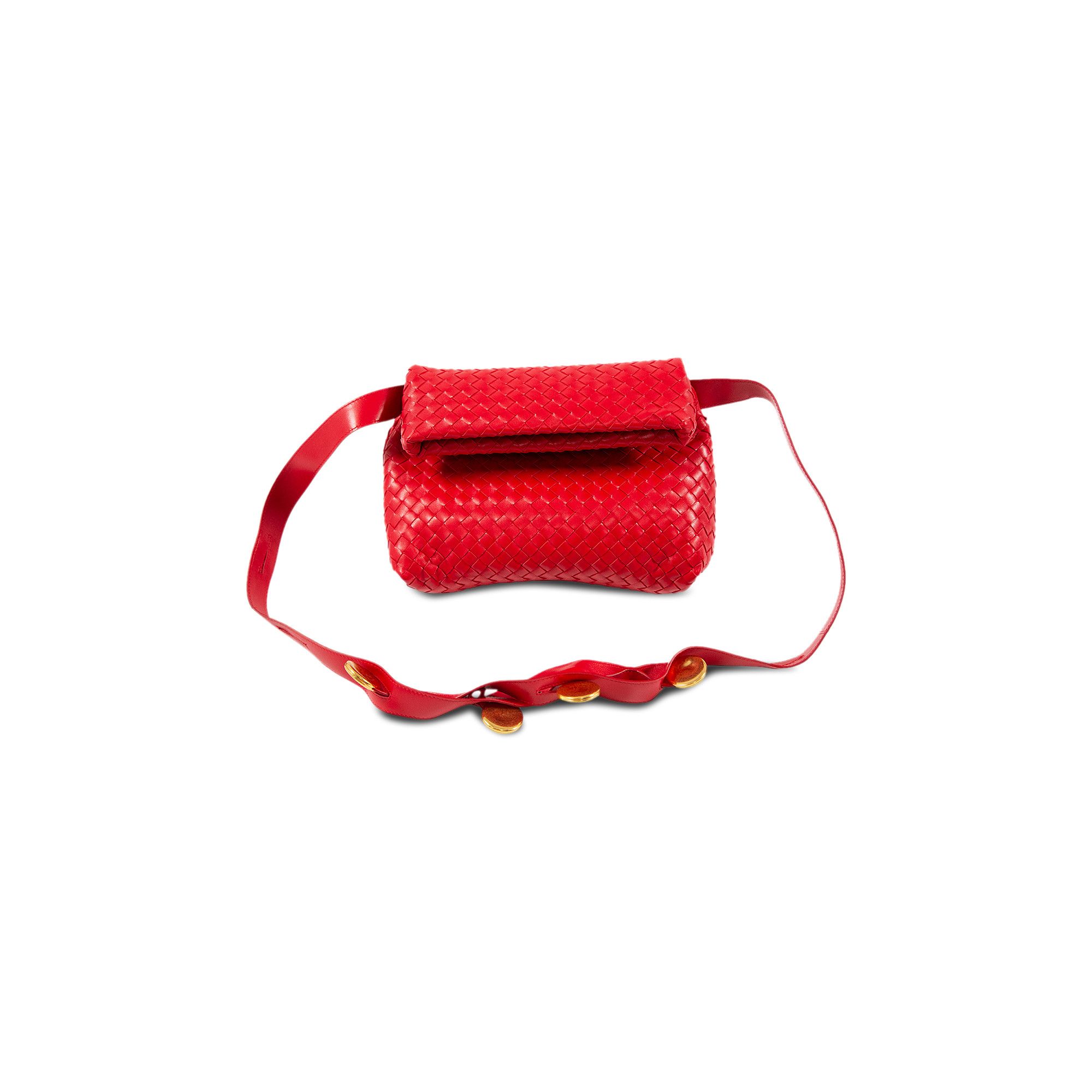 Buy Bottega Veneta Fold Shoulder Bag Scarlet Gold 642637 V08Z1 6501 GOAT