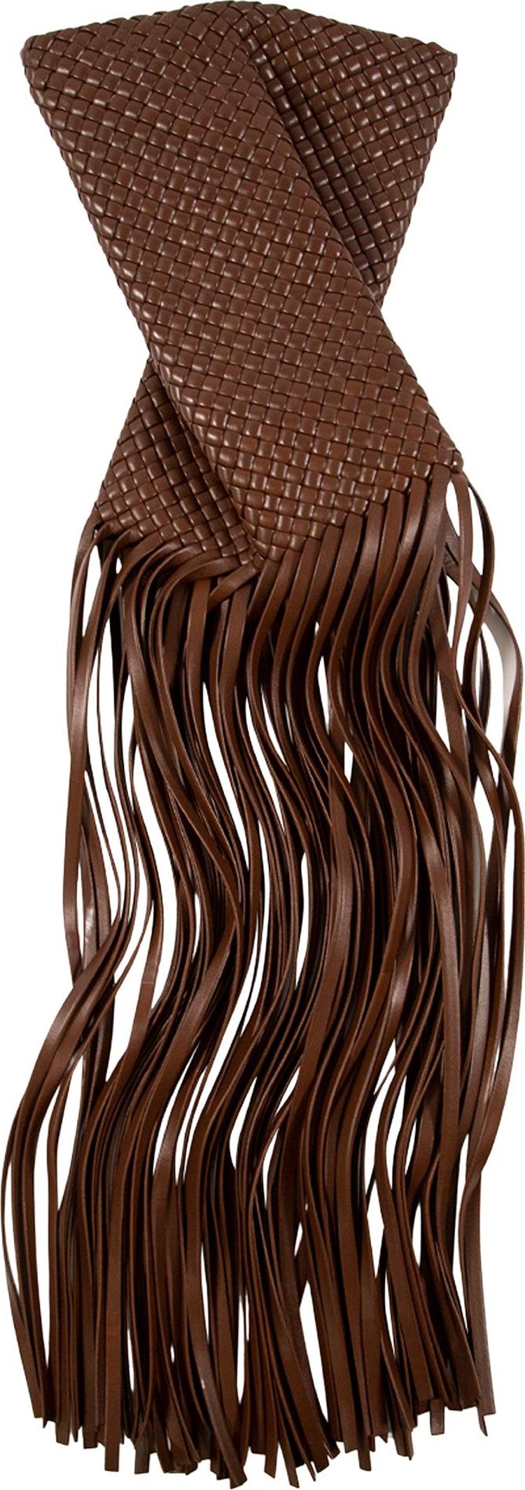 Bottega Veneta Clutch With Fringe Detail BrownieGold