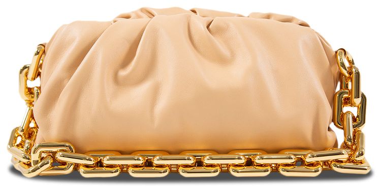 Bottega Veneta The Chain Pouch AlmondGold