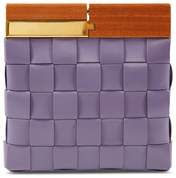 Bottega Veneta The Snap Bag LavanderNatural