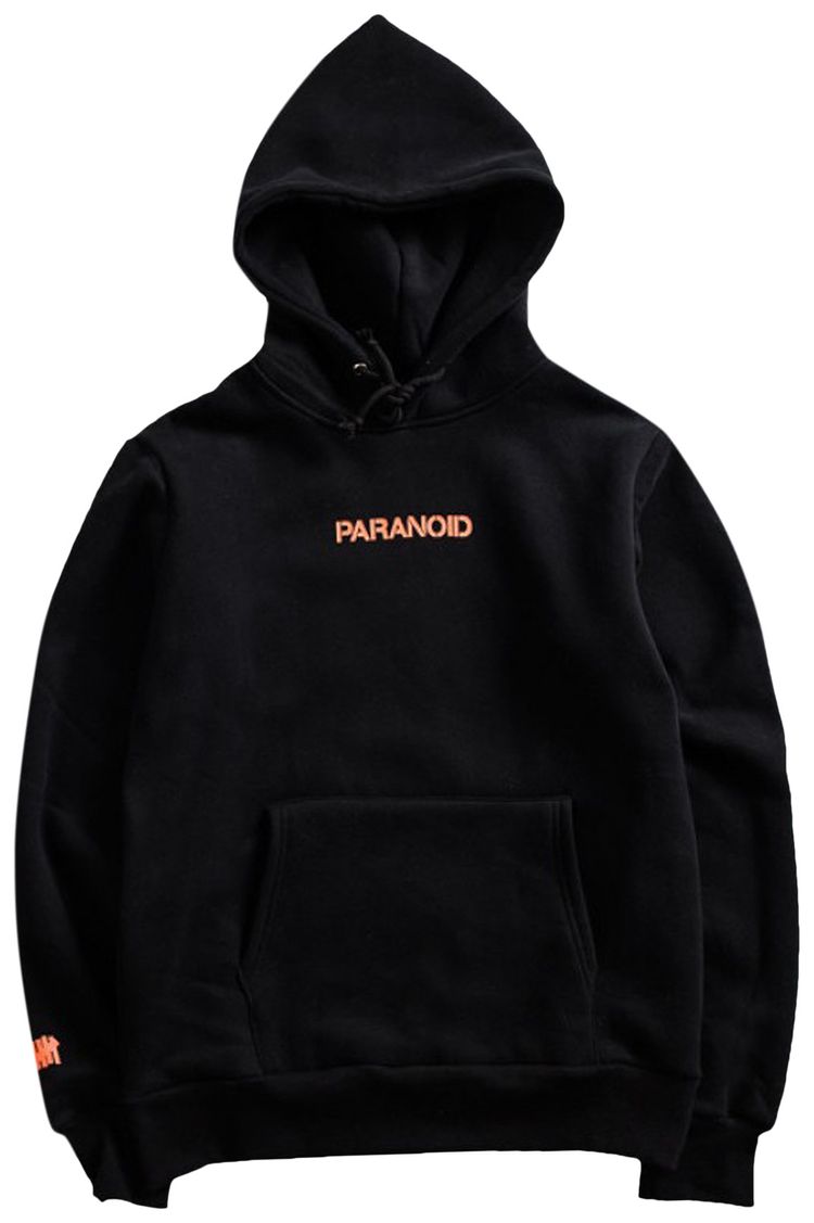 Buy Anti Social Social Club x Undefeated Paranoid Hoodie 'Black