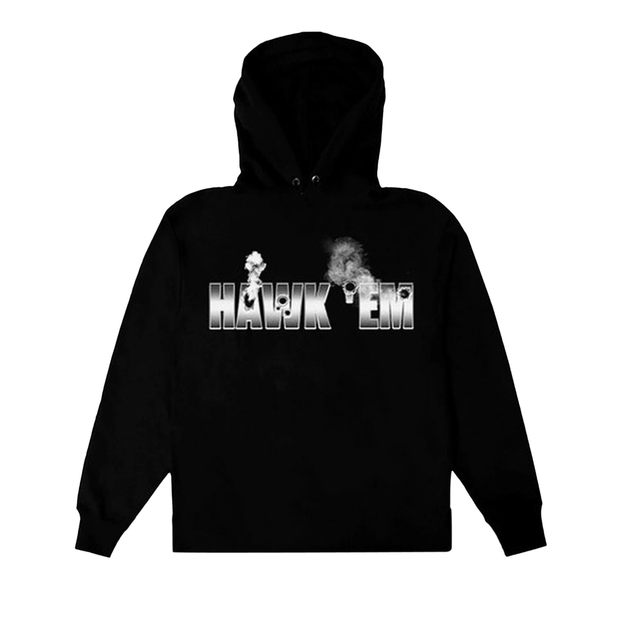 Buy Vlone x Pop Smoke Hawk Em Hoodie 'Black' - 10201FW200106PSHE BLAC | GOAT