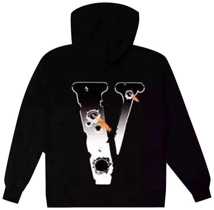 Vlone x Pop Smoke Hawk Em Hoodie Black