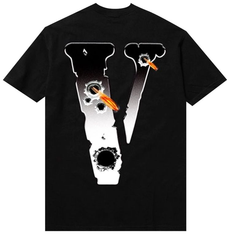 Vlone x Pop Smoke Hawk Em T Shirt Black