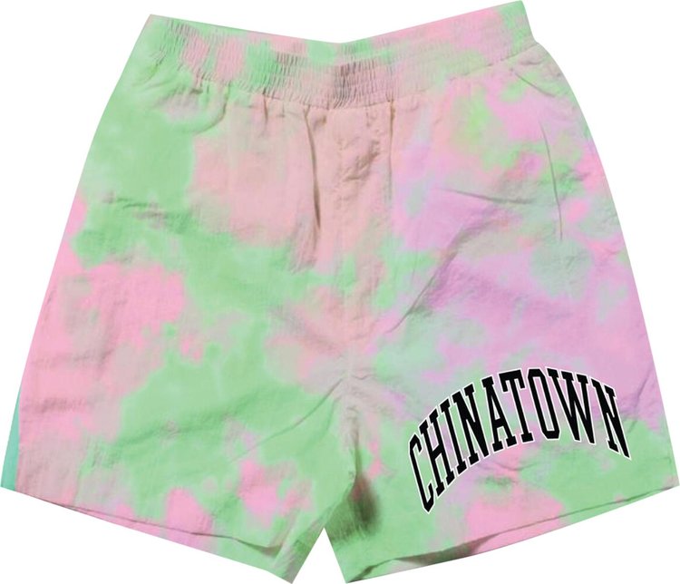 Chinatown Market Arc Left Sweatshorts Tie Dye Purple