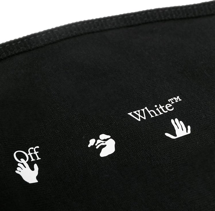 Off White Logo Mask BlackWhite